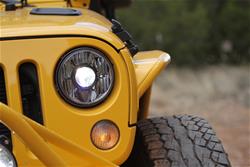 KC HiLiTES Black Gravity LED Pro Headlights 07-18 Jeep Wrangler